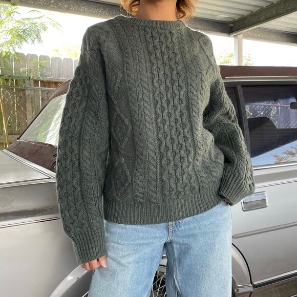 Shade of Aran Ireland Other - 🔥Vintage Shade Of Aran Ireland Pure New Merino Wool Classic Fisherman Sweater S